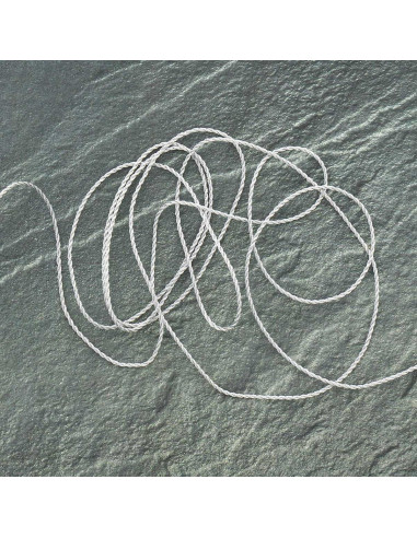 Lurex koord 1,5 mm - Zilver