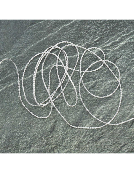 Lurex koord 1,5 mm - Zilver