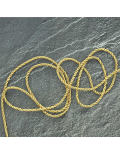 Lurex koord 3 mm - Goud