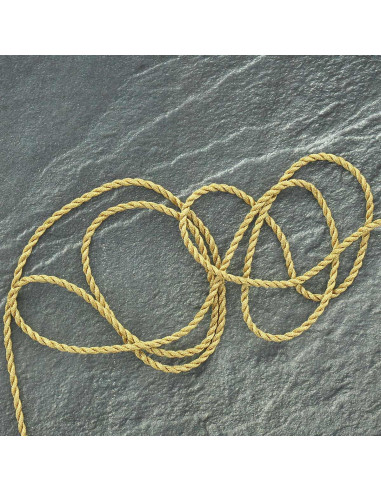 Lurex koord 3 mm - Goud