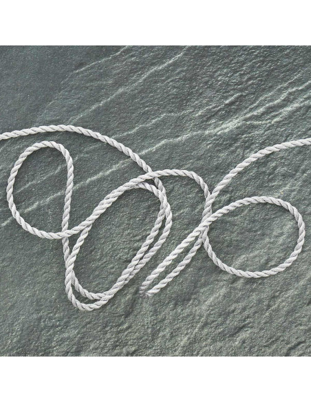 Lurex koord 3 mm - Zilver