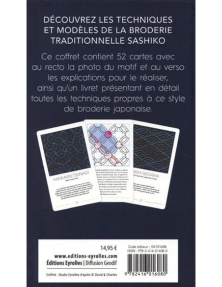 Sashiko-patronenset - 52 borduurontwerpen