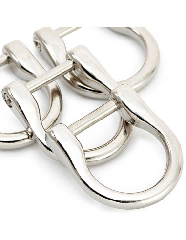 Set van 4 bevestigingen voor handvatzakken - Zilver