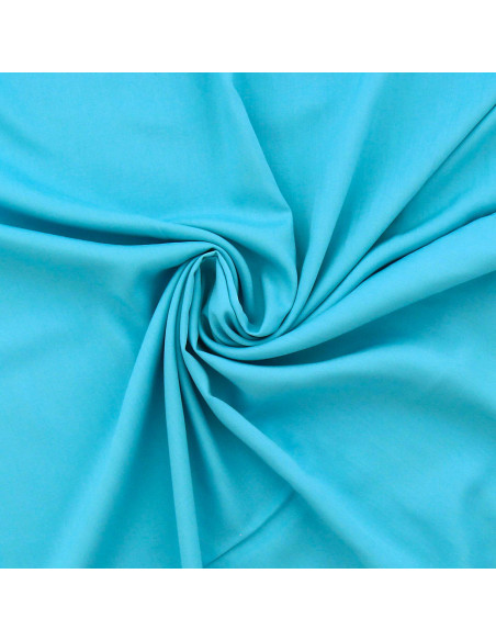 Viscose popeline stof - Turkoois