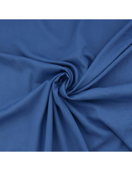 Viscose popeline stof - Blauw