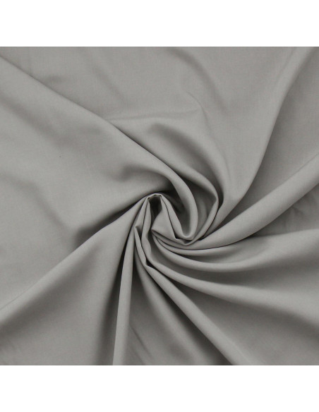 Viscose popeline stof - Zilvergrijs