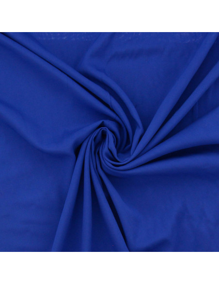 Viscose popeline stof - Koninklijk blauw