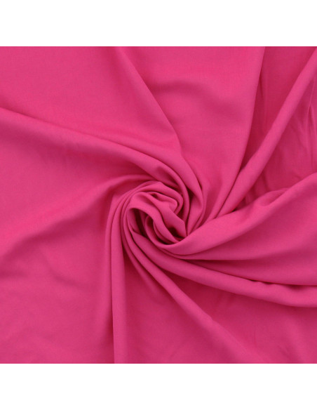 Viscose popeline stof - Fuchsia