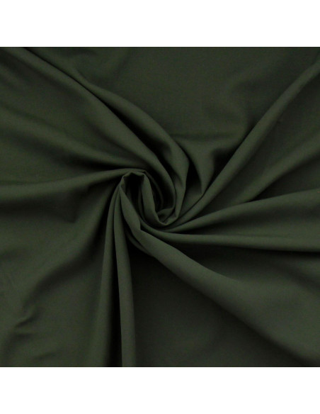 Viscose popeline stof - Kaki groen