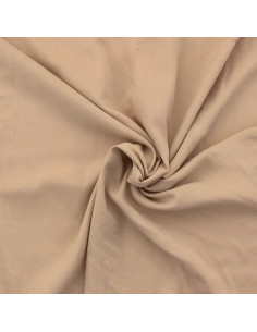 Viscose popeline stof - Beige