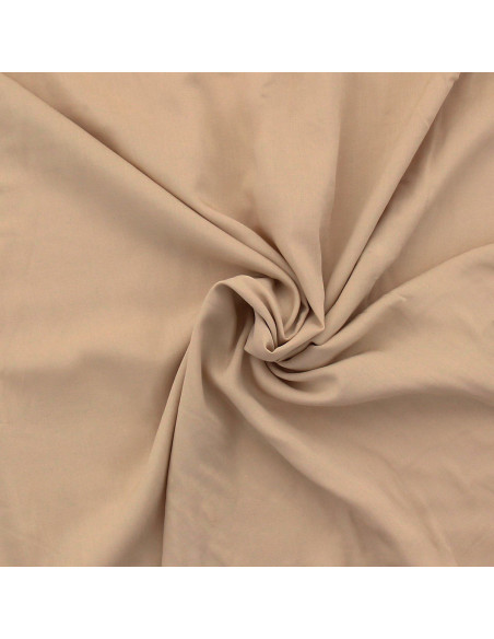 Viscose popeline stof - Beige
