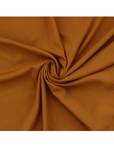Viscose popeline stof - Donker oker
