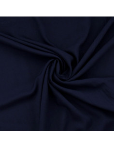 Viscose popeline stof - Marineblauw