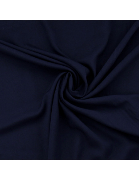 Viscose popeline stof - Marineblauw
