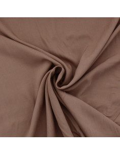 Viscose popeline stof - Taupe