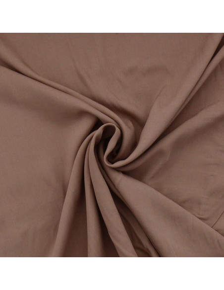 Viscose popeline stof - Taupe