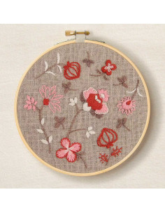 Borduurpakket - Indiase bloemen 2