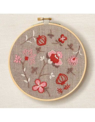 Borduurpakket - Indiase bloemen