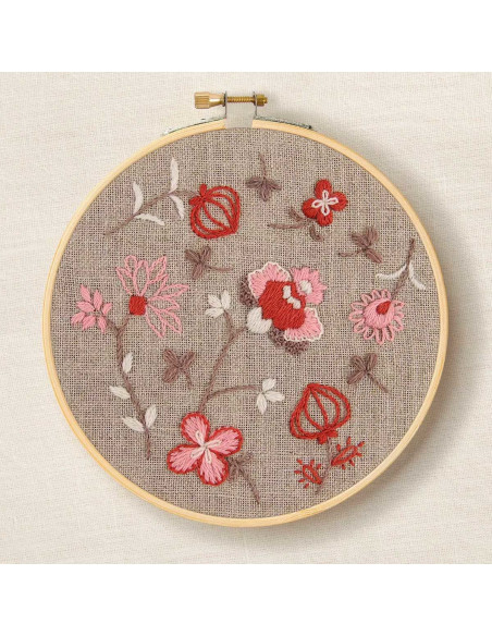 Borduurpakket - Indiase bloemen