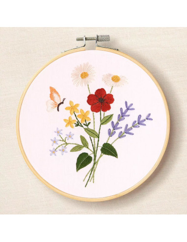 Borduurpakket - Prachtige zomerbloemen