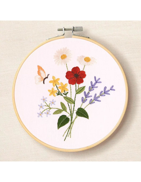 Borduurpakket - Prachtige zomerbloemen