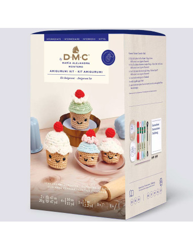 Amigurumi kit - Kersen cupcakes