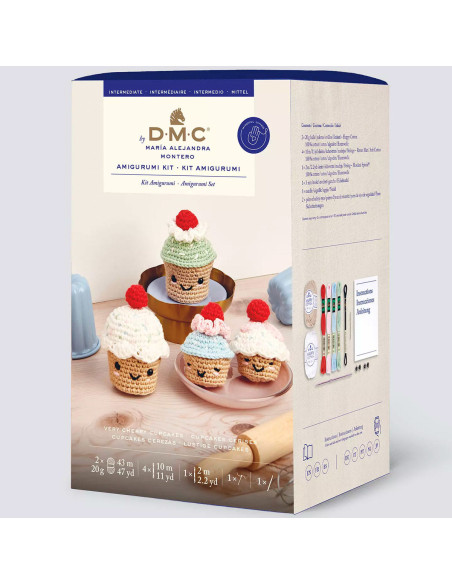 Amigurumi kit - Kersen cupcakes