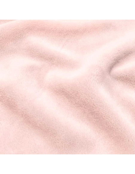 Glad minky-stof - Roze