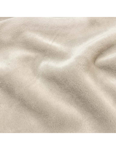 Gladde minky stof - Taupe