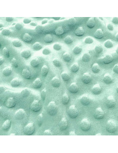 Minky stof met stippen - Celadon