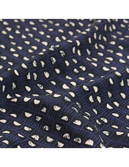 Viscose stof Dam Blauw Indigo - Églantine & Zoé