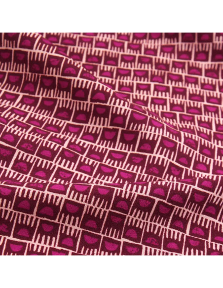 Viscose stof Dam Roze Magenta - Églantine & Zoé