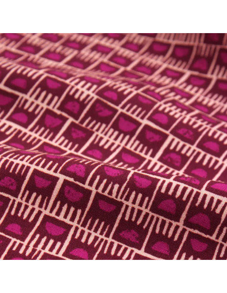 Viscose stof Dam Roze Magenta - Églantine & Zoé
