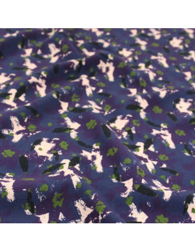 Viscose stof Edel Atlantisch Blauw - Églantine & Zoé