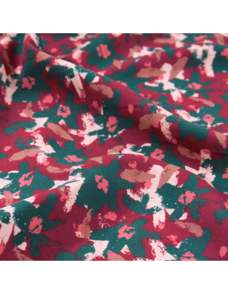 Viscose stof Edel Baksteenrood - Églantine & Zoé