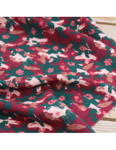 Viscose stof Edel Baksteenrood - Églantine & Zoé