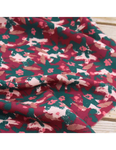 Viscose stof Edel Baksteenrood - Églantine & Zoé