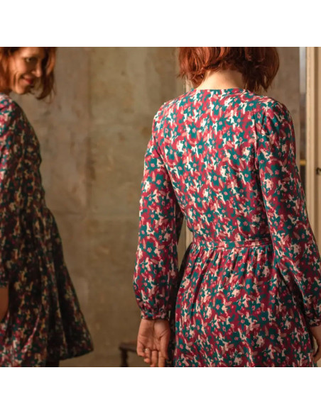 Viscose stof Edel Baksteenrood - Églantine & Zoé