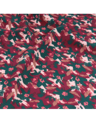 Viscose stof Edel Baksteenrood - Églantine & Zoé