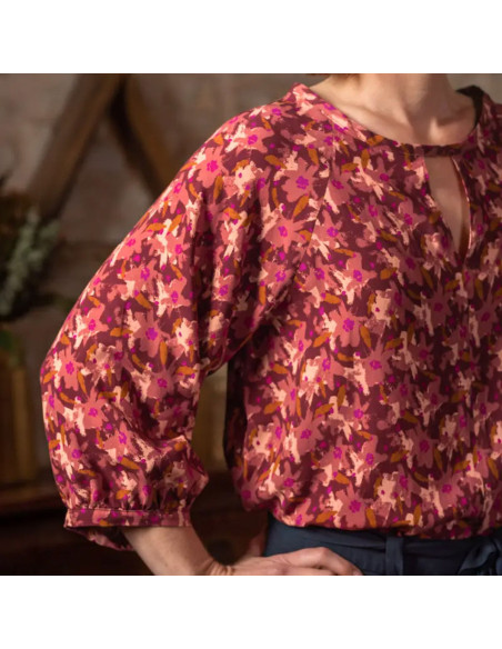 Viscose stof Edel Terracotta - Églantine & Zoé