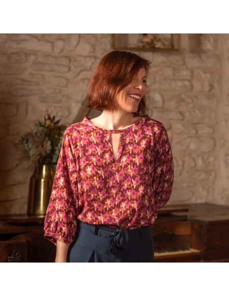 Viscose stof Edel Terracotta - Églantine & Zoé
