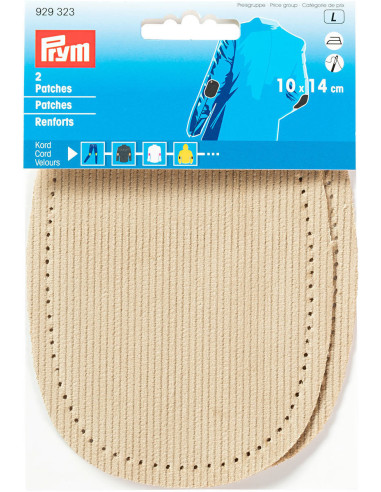 Elleboog- en kniestukken - Beige Fluweel