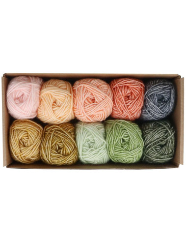 Set van 10 bollen Scheepjes Stone Washed Colour Pack - Intenties