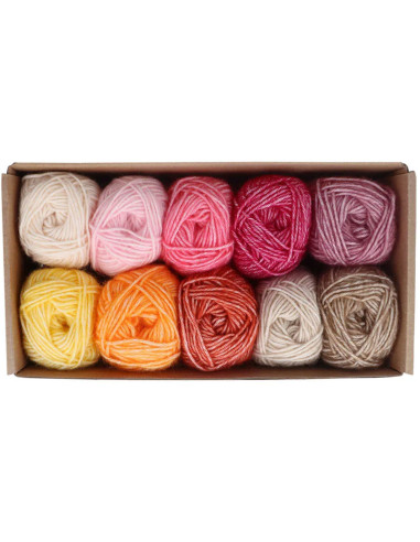 Set van 10 bollen Scheepjes Stone Washed Colour Pack - Manifest