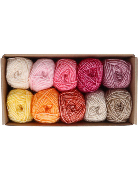 Set van 10 bollen Scheepjes Stone Washed Colour Pack - Manifest