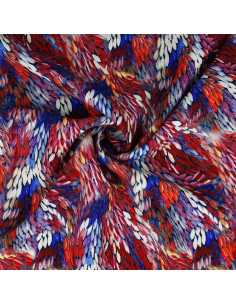 Viscose stof - Bergame rood