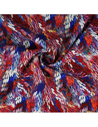 Viscose stof - Bergame rood
