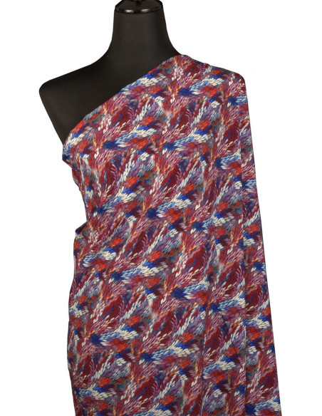Viscose stof - Bergame rood