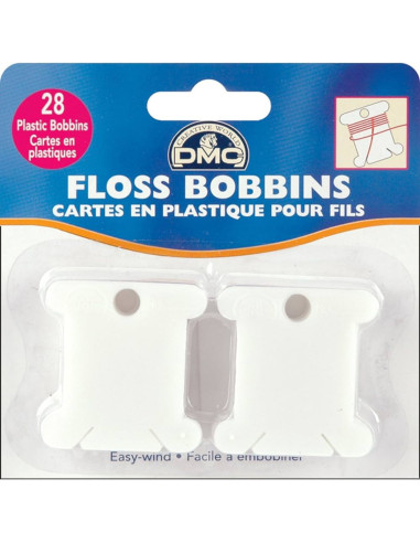 Set van 28 plastic kaarten voor DMC borduurgarens