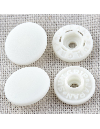 Drukknopen zonder tang 13 mm - Wit
